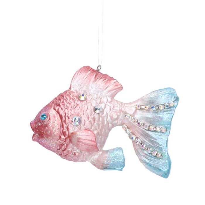 Gisela Graham Resin Goldfish Decoration-2